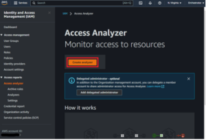 Figures 12: Creating an Access Analyzer