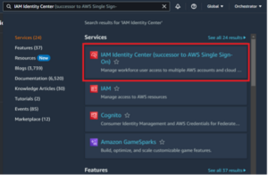 Figures 20: Enabling the IAM Identity Center Service