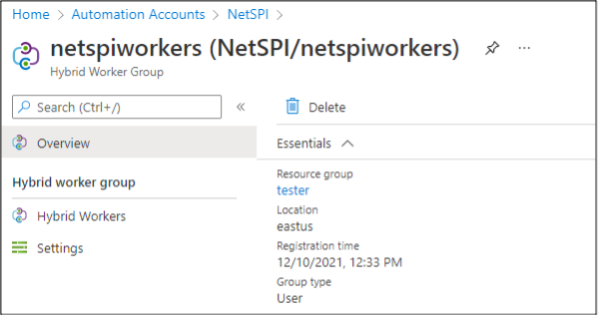 Add Hybrid Workers to an Automation Account