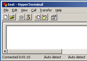 hyperterminal window