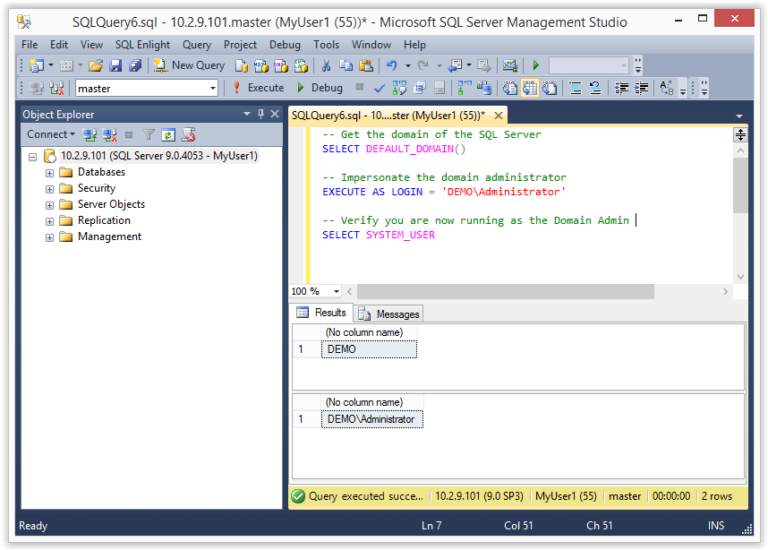 Hacking SQL Server Stored Procedures – Part 2: User Impersonation