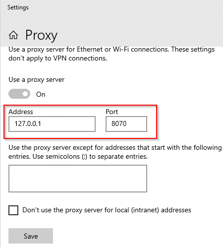 Proxy E