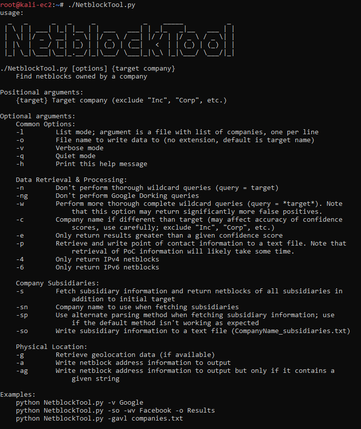 Netblock Usage