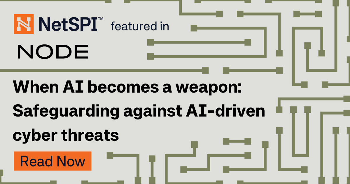 NODE: When AI becomes a weapon: safeguarding against AI-driven cyber ...