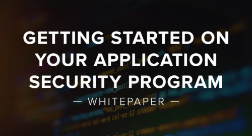 Getting Started on Your Application Security Program