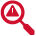 Magnifying Glass Alert Icon